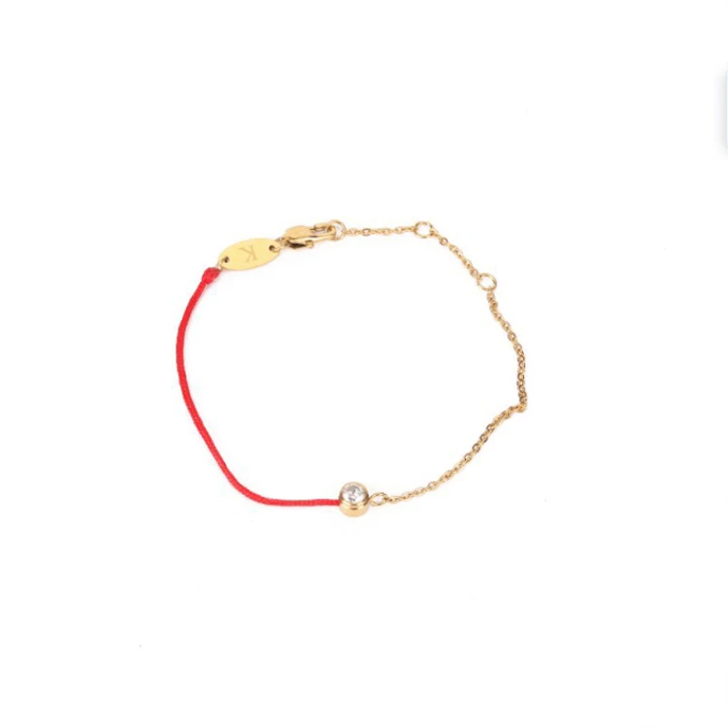 2019 новый браслет простой титановая сталь одиночное соединение красный