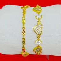 fashion wedding 14k gold bracelet lovely heart shaped diamond bracelet women celebrity chain anniversary fine jewelry gifts