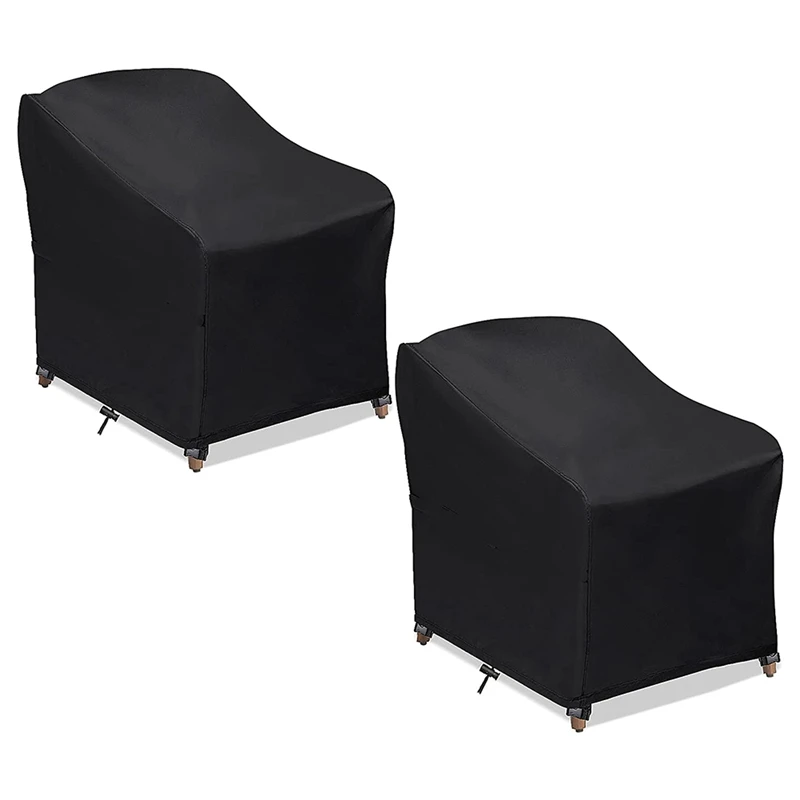 

Чехлы для стульев патио, 2 шт., водонепроницаемые чехлы для глубоких сидений для отдыха на открытом воздухе, чехлы для мебели и патио, 38x31x29 дю...