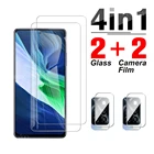 Закаленное стекло 4 в 1 для Infinix Note 10, 8, 7 Pro, Note10, Note8i, 10Pro, защита экрана, объектива камеры