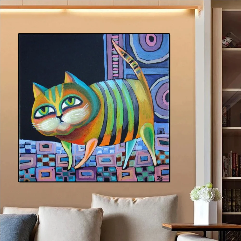 

DIY5D cat diamond painting full square diamond/round diamond animal diamond embroidery kit home and kitchen fashion crystal rhin