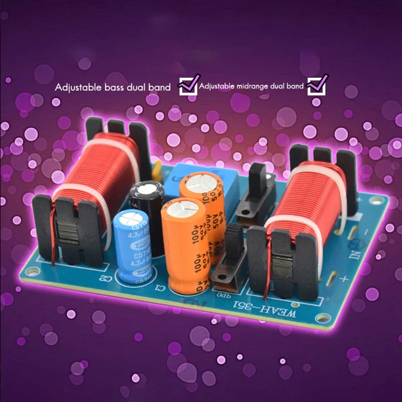 150 Вт акустическая система ВЧ альт бас аудио делитель частоты 3-х полосная