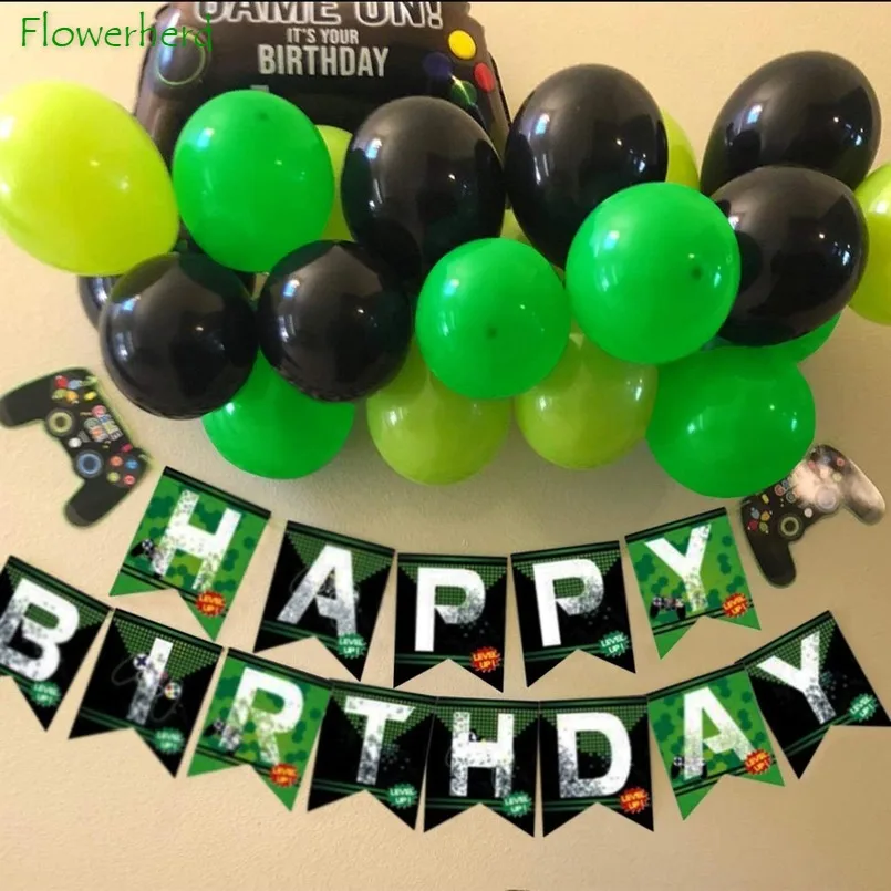 81 шт. видеоигры комплект украшений для вечеринки в честь Дня Рождения игровая