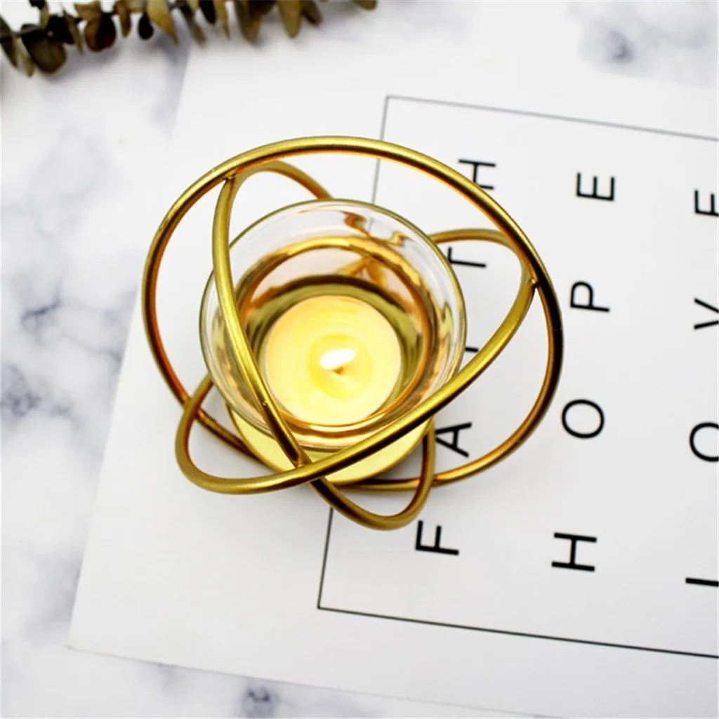 Геометрический дизайн внутренняя наклейка подсвечник подставка Скандинавское