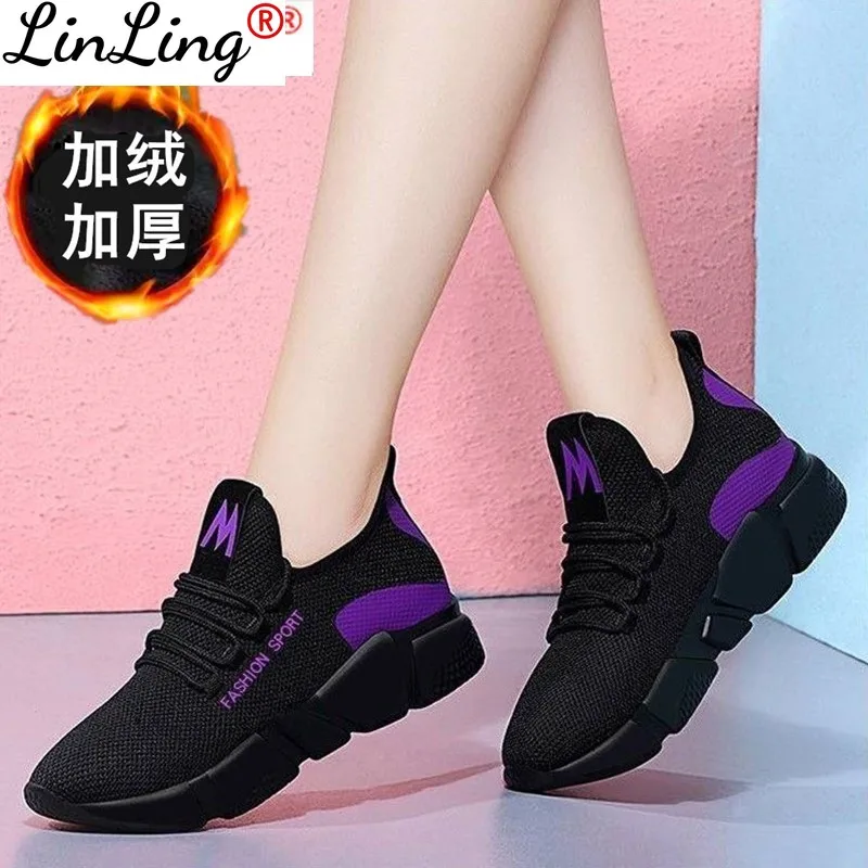 

Light Weight Vulcanize Shoes for Women Sneakers Women Breathable Zapatos De Mujer Rubber High Quality Outdoor Sport Casual Shoes
