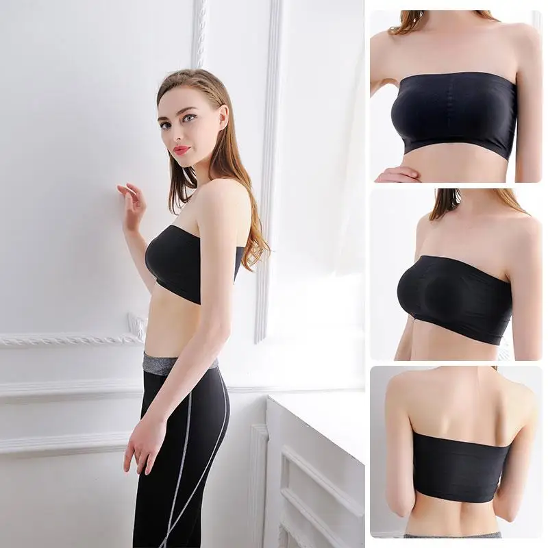 Женский Мягкий жилет без бретелек бесшовный груди для занятий йогой нижнее белье