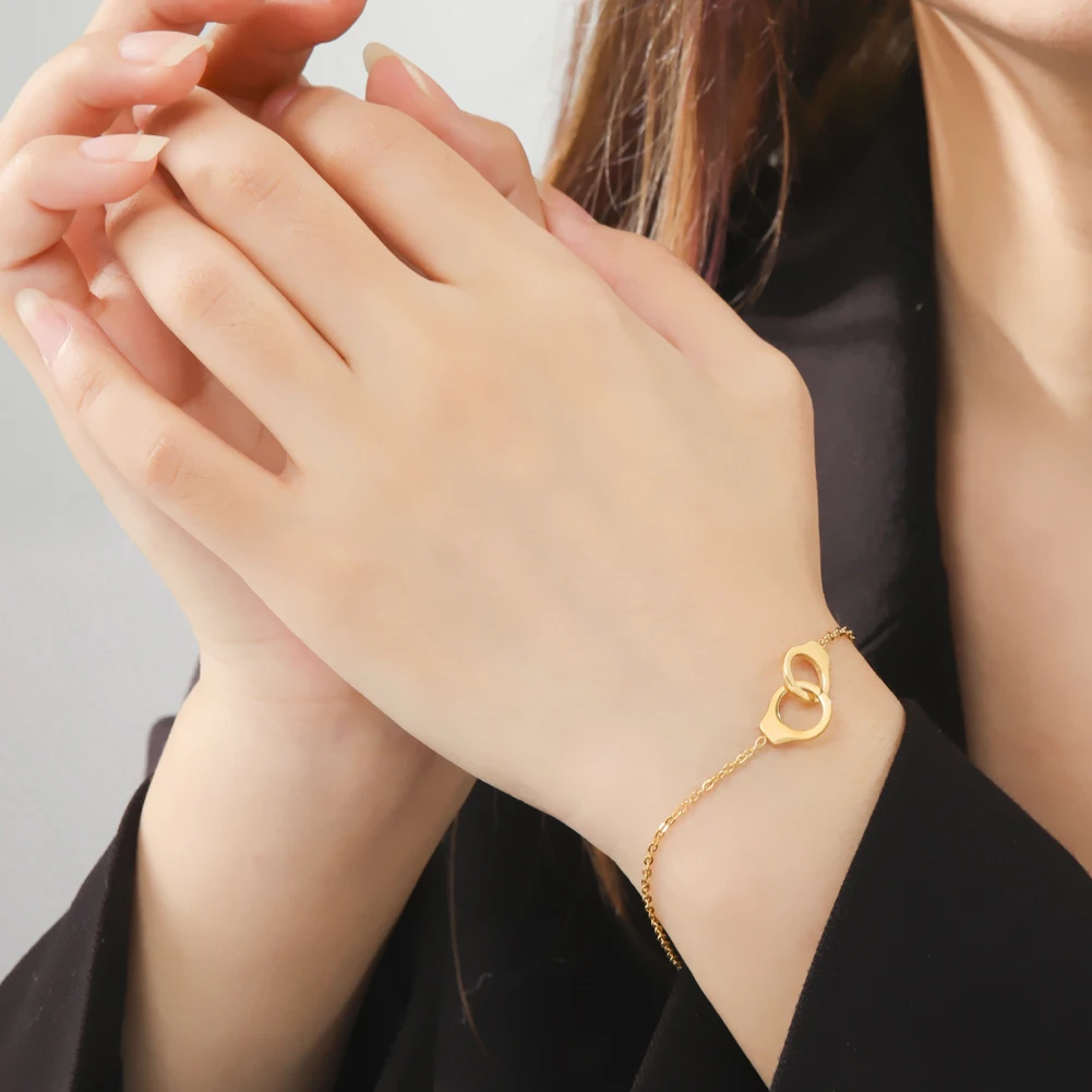 Skyrim Браслеты наручники на руку нержавеющая сталь золото цвет шарм браслет для