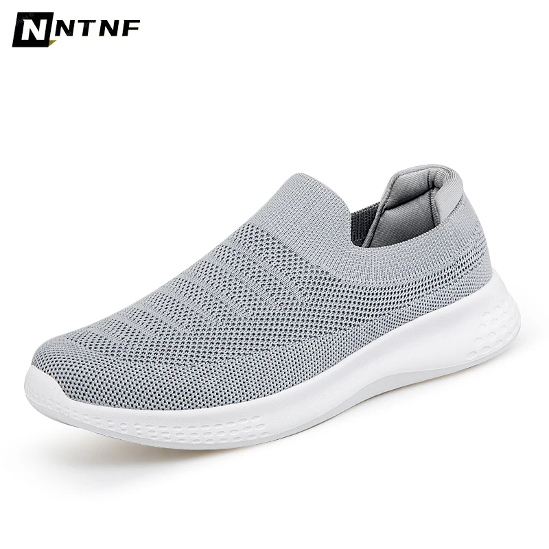 

Men Walking Shoes Outdoor Non-Slip Ladies Sport Shoes Flat Sneakers Men Soft Breathable Mesh Unisex Loafers Tenis De Mujer