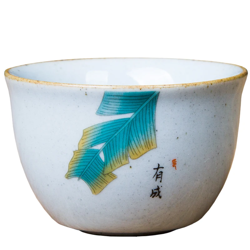 

tea cup manually restore ancient ways small cup fragrance-smelling cup hand-painted kung fu tea set single cup cup