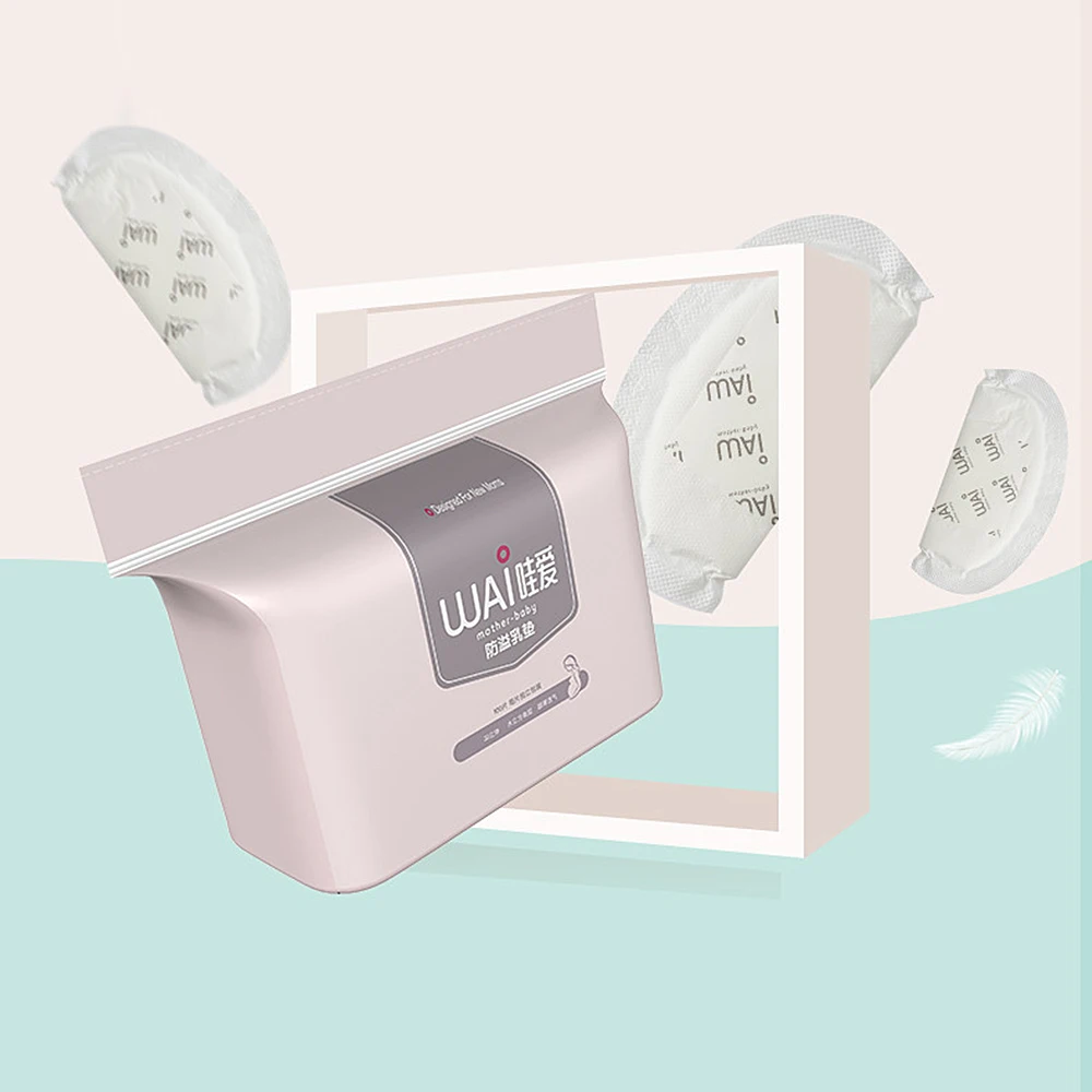 Almohadilla de lactancia lavable para beb&eacute;, almohadilla de lactancia suave, absorbente, reutilizable, antidesbordamiento, 100 Uds.-0