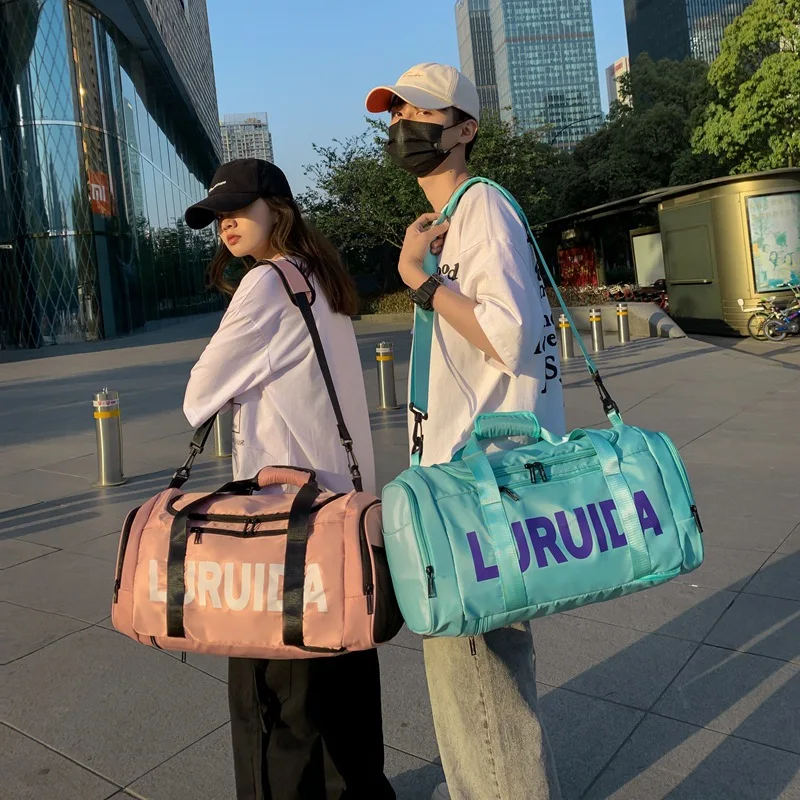 Dry Wet Separation Sports Fitness Bag Women Large Capacity Travel Bag 2021 Men's Luggage Backpack Single Shoulder Handbag Y049