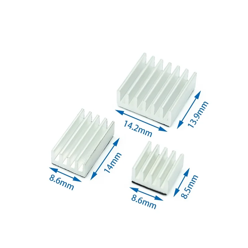 3 шт./компл. Raspberry PI 4B анодированный цветной теплоотвод костюм основная плата IC