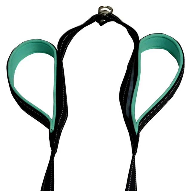 Pet Two Headed Reflective Traction Rope Dog Leashes for Puppy Dog Adjustable Pet Chihuahua Dog Lead Leash Pet Accessories