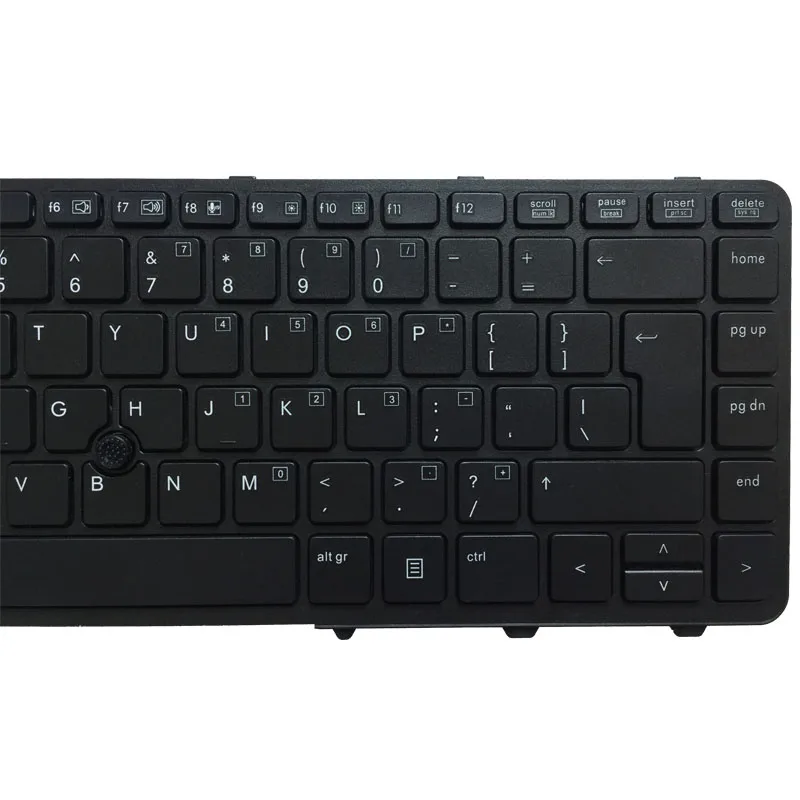 UI Клавиатура для ноутбука HP PROBOOK 640 G1 645 черный ui макет с точкой мыши|Клавиатуры