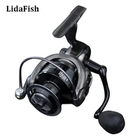 lidafish brand fishing reel spinning 5 014 71 gear ratio metal spool saltwater fishing rod wheel fishing accessories