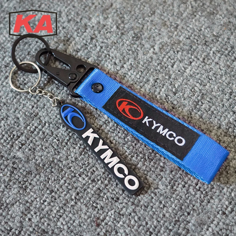 

Universal Motorcycle embroidery keychain keyRing For KYMCO AK550 CT250 XCITING 250 300 Downtown 200i 300i 350i K-XCT pendant