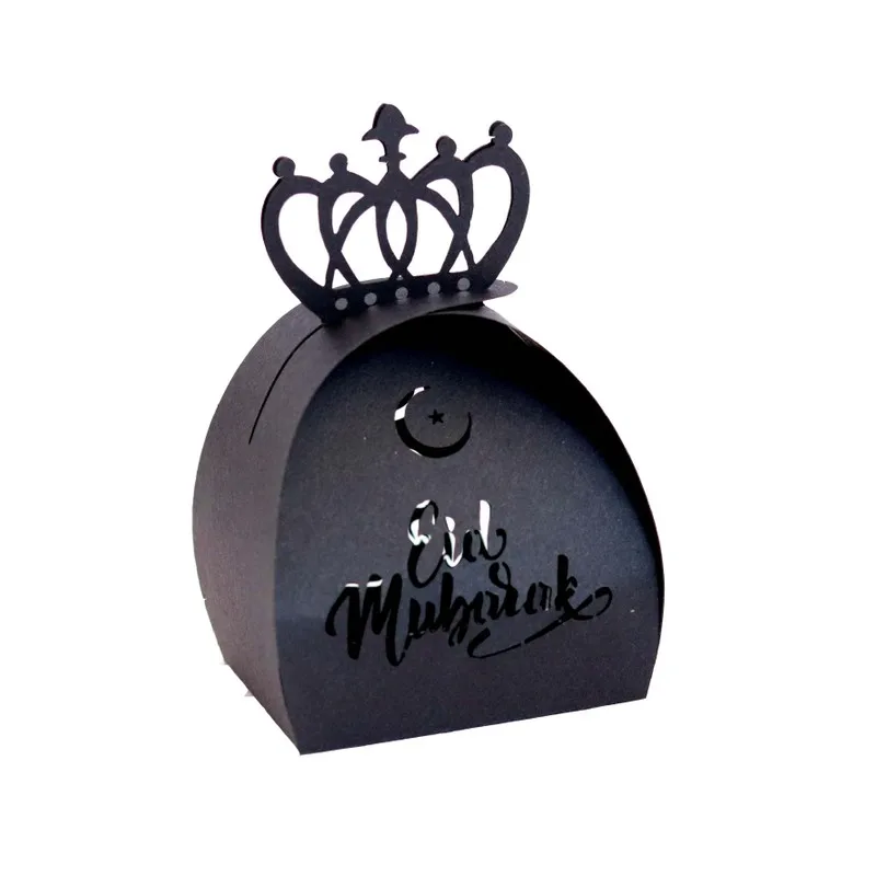 

Muslim Ramadan gift box packaging Islamic Muslim al-Fitr Eid Party Supplies crown paper box for eid mubarak party favors boxes