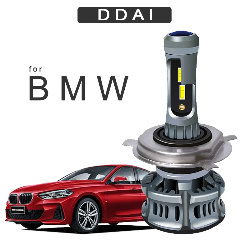 DDAI Супер Яркий H7 светодиодный H4 Автомобильный фонарь для bmw e46 e80 e90 60 Вт 8000лм 6500 к