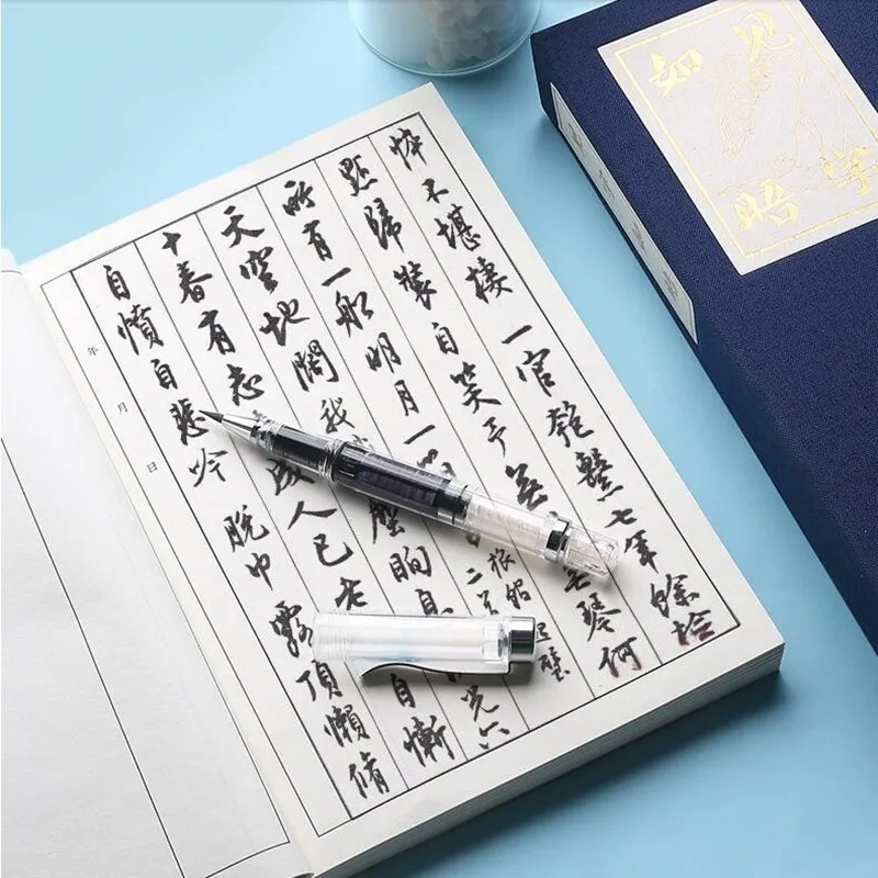

1 PC Transparent Writing Brush Calligraphy Fountain Pen Creative Student Painting Graffiti Pens Gift School Art Supplies