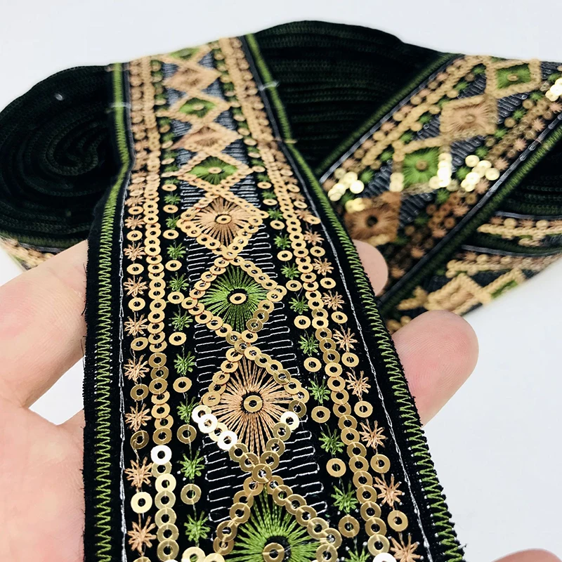 Лента-аппликатор для шитья с блестками 1 ярд | Дом и сад