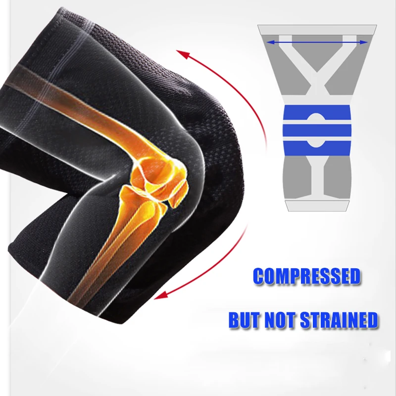 1 шт. компрессионные наколенники эластичные для кроссфита бега баскетбольные