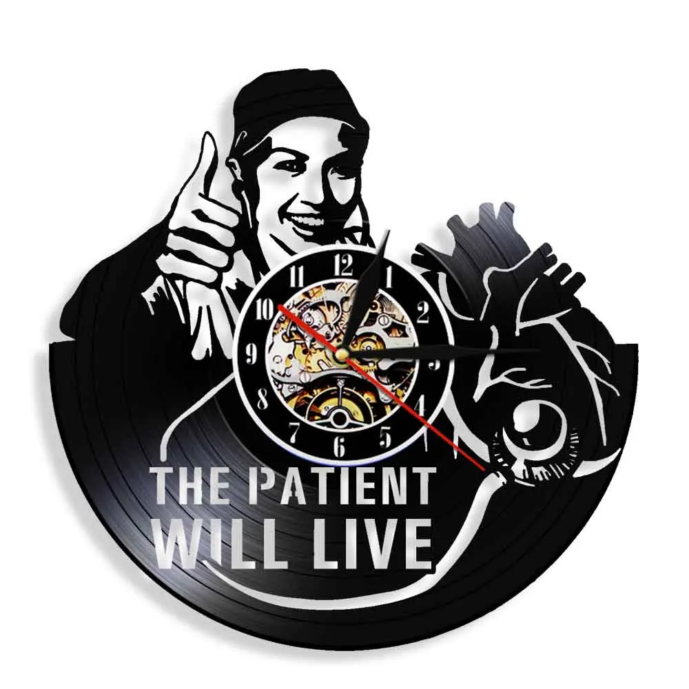 Часы настенные с виниловой пластиной для украшения дома и медсестры|vinyl record