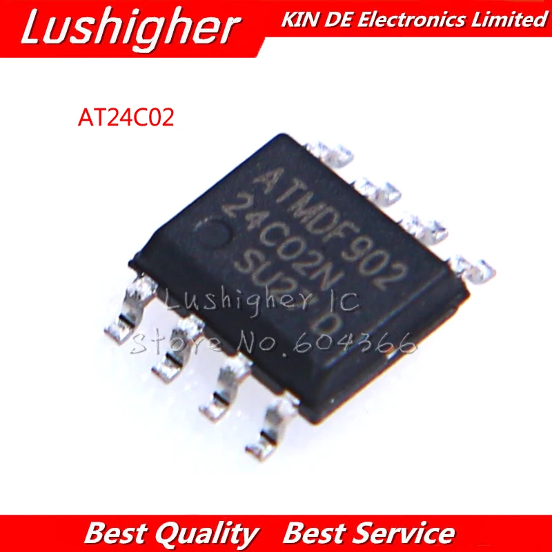 

10 шт. AT24C02 SOP8 AT24C02N SOP AT24C02 SMD AT24C02-10SU-2.7 новый оригинальный