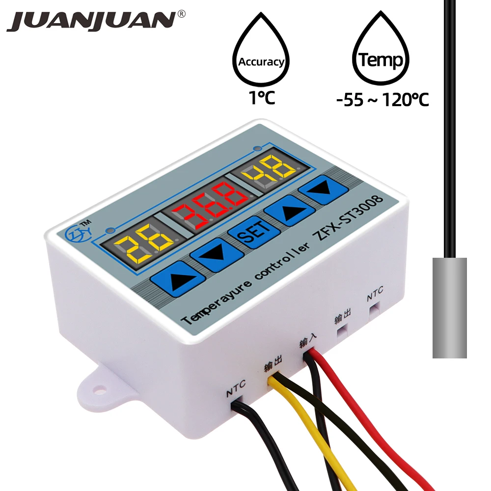 

Контроллер температуры JUANJUAN ZFX-ST3008 12В/24В/220В