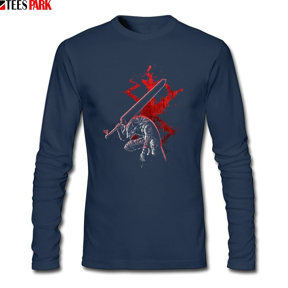 Юмористические мужские Берсерк ГАТС Аниме футболки одежда для мужчин 100% хлопок