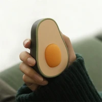fashion portable usb power bank mini cute fruit avocado rechargeable 4000mah fast charge power bank hand warmers
