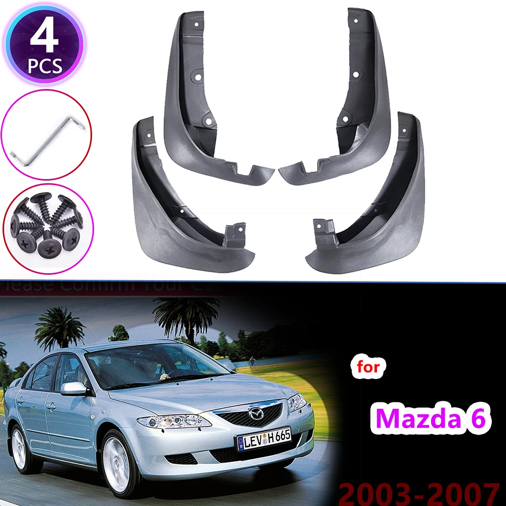 

Car Mudflap for Mazda 6 GG1 Saloon Sedan 2002~2007 Fender Mud Guard Flap Splash Flaps Mudguards Accessories 2003 2004 2005 2006