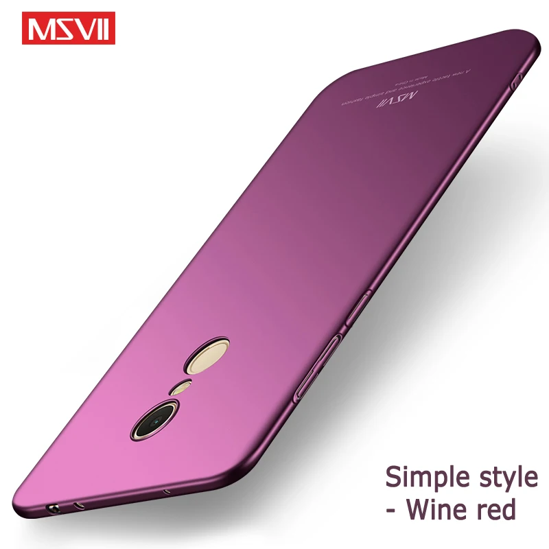 Чехол для Redmi 5 Plus тонкий матовый чехол Msvii Xiaomi Xiomi Redmi5 из поликарбоната Pro чехлы|case