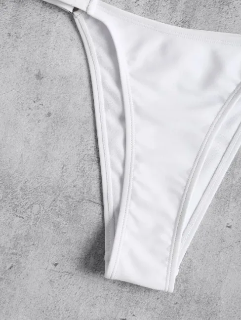 Подходящее бикини резиновый желтый красный топ с белыми брюками регулируемый