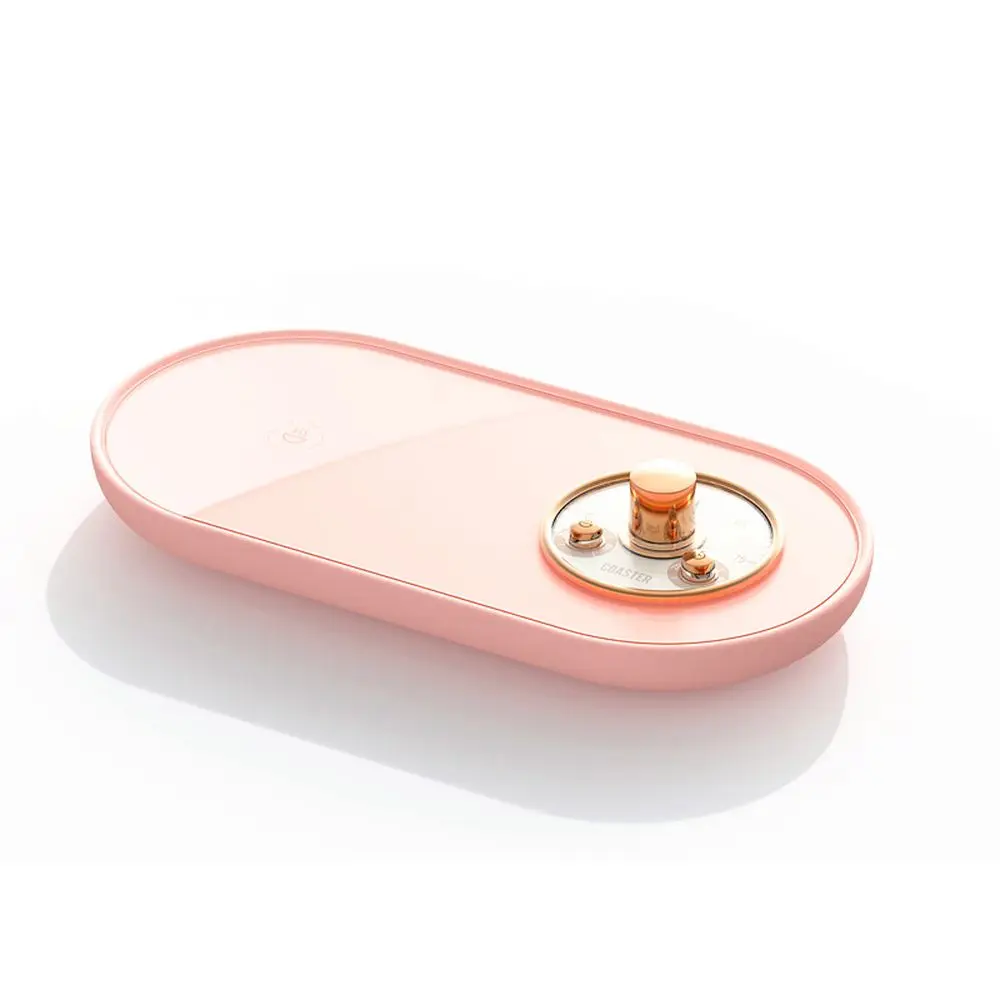 

Cup Heating Coaster Retro Thermostat Coaster Coffee Tea Mug Warmer Pad Desktop Coffee Dormitory Insulation Constant Warm Coaster