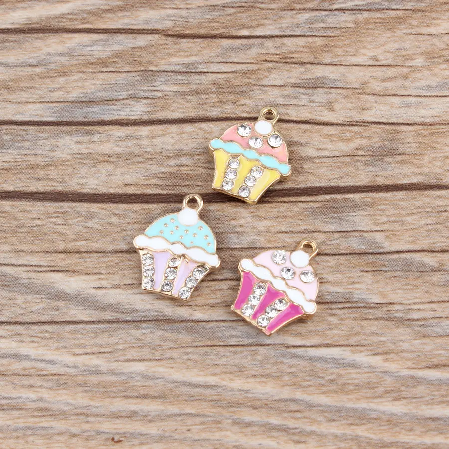 10 шт./упак. наполняемое кремом для торта браслеты с подвесками сделай сам