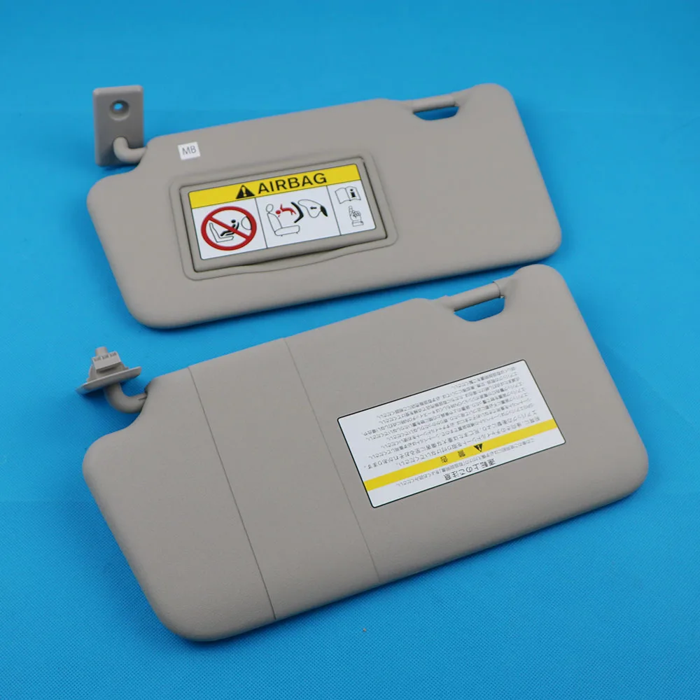 Парная серая Передняя солнечная панель с зеркалом для макияжа LHD Nissan Sunny 2011-2014