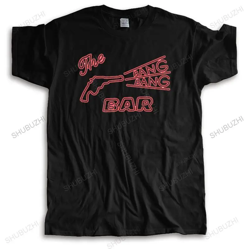 

Man crew neck Summer black t shirt The Original BANG BANG BAR new cotton shubuzhi man o-neck casual tee shirt drop shipping