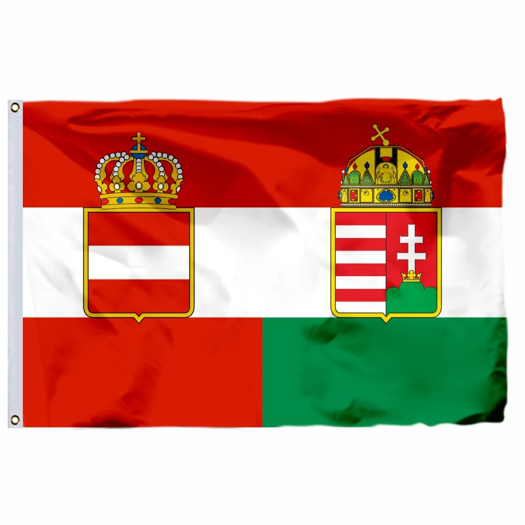 Austro гражданского знамя Австрия Венгрия 1869 флаг 150X90cm (3x5FT) 120g 100D высокое качество