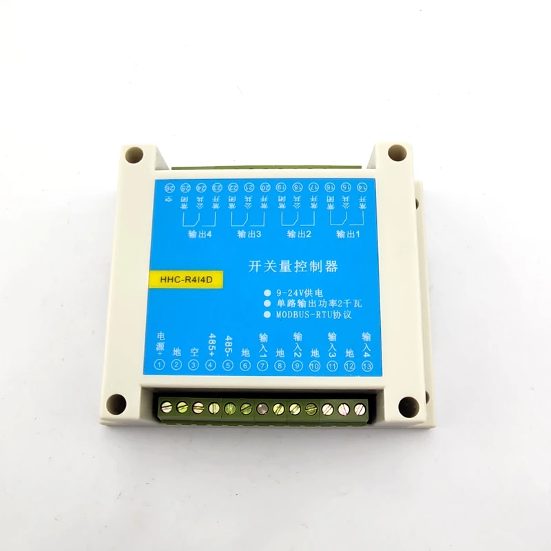Релейный модуль управления MODBUS RTU протокол 4 в out коммутатор RS485 вход и выход ПЛК