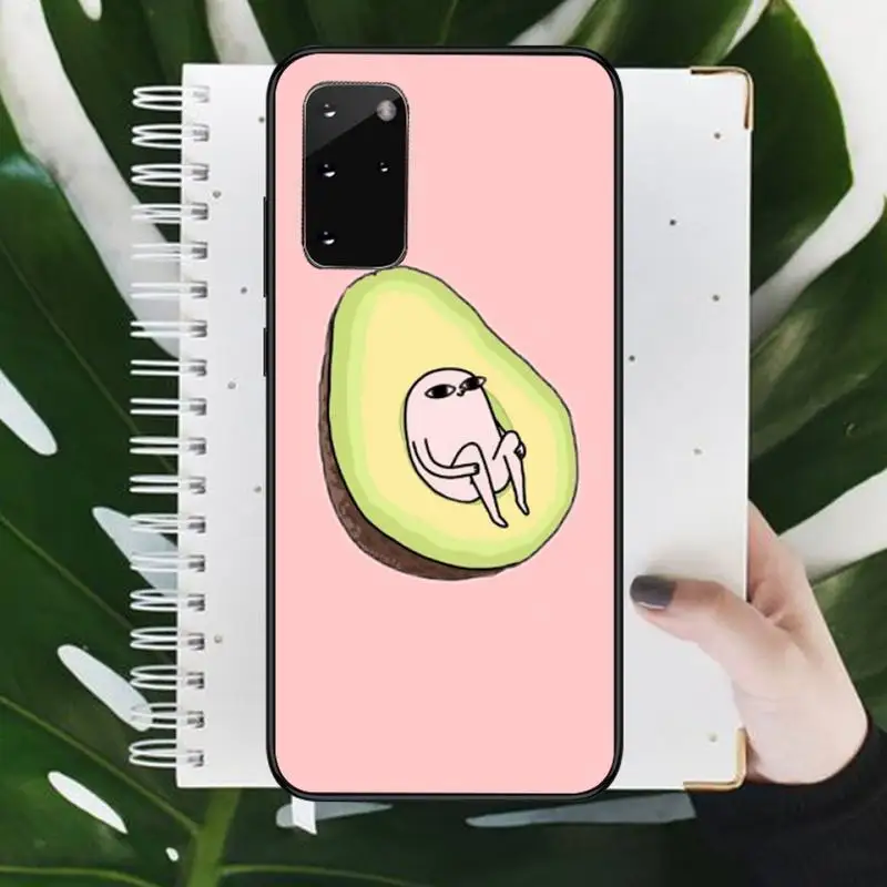 

Cute cartoon avocado Phone Case For Samsung galaxy S 7 8 9 10 20 edge A 6 10 20 30 50 51 70 note 10 plus