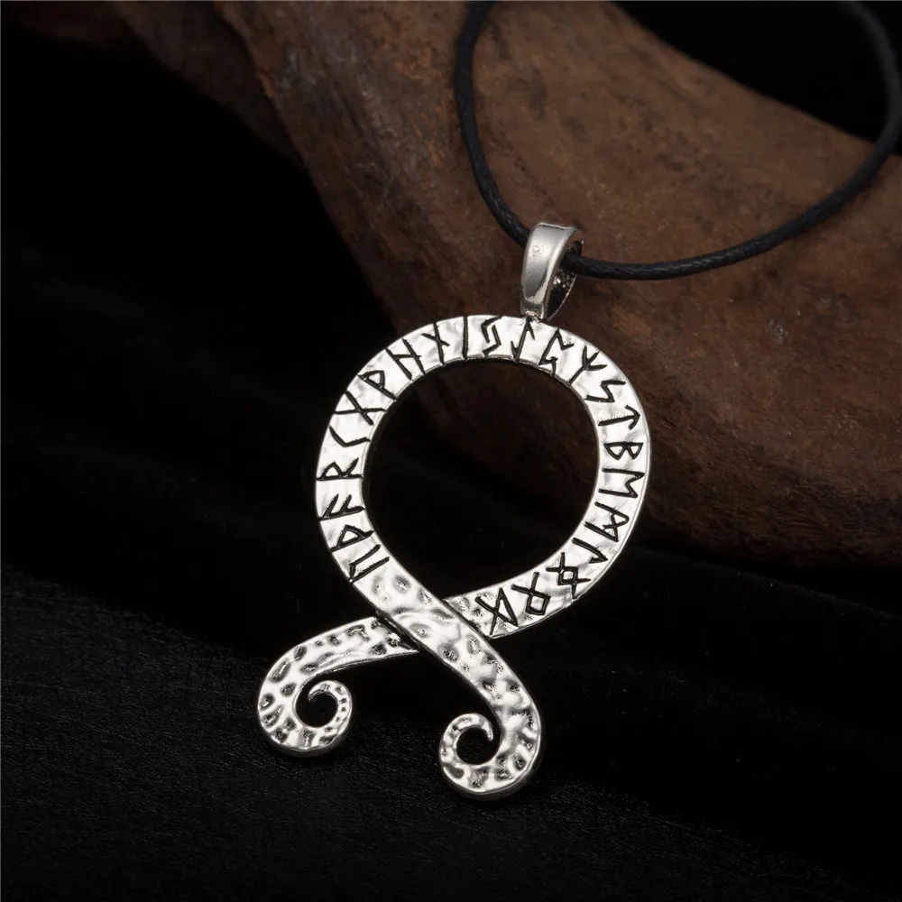 LIKGREAT Тролль крест ожерелье Futhark кулон с рунами скандинавский Викинг шведский