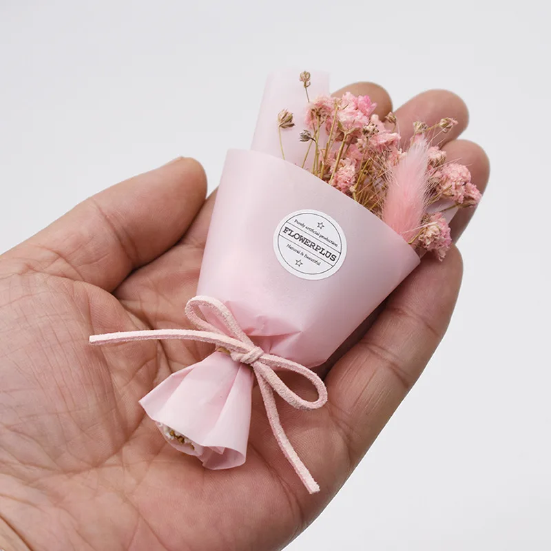 Натуральные сушеные цветы мини упаковка креативный букет для свадьбы украшения