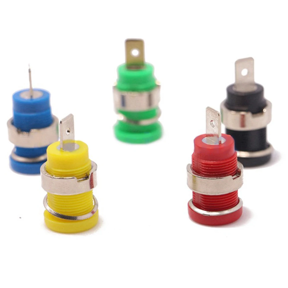 5 шт. банан Вилки смесь цветов типа 4 мм со штекера на гнездо разъем