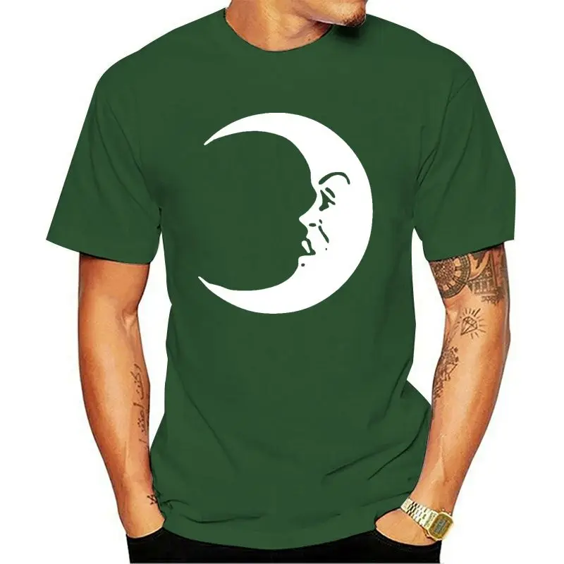 

Best Price Crescent Moon Gothic Pocket Print T Shirt - Ouija Occult Alternative Clothing Adults Casual Tee Shirt Wholesale Cool