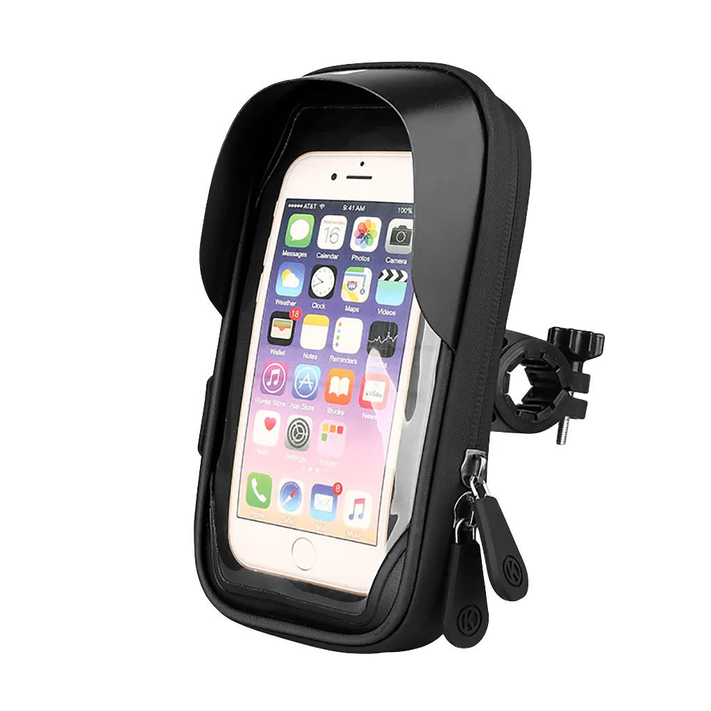 Корзина для мобильного телефона на руле велосипеда Cycling Bike Head Tube Handlebar Cell Mobile Phone Bag Case Holder Pannier Touch Screen для 4,5-6,5 дюймов 202 на.