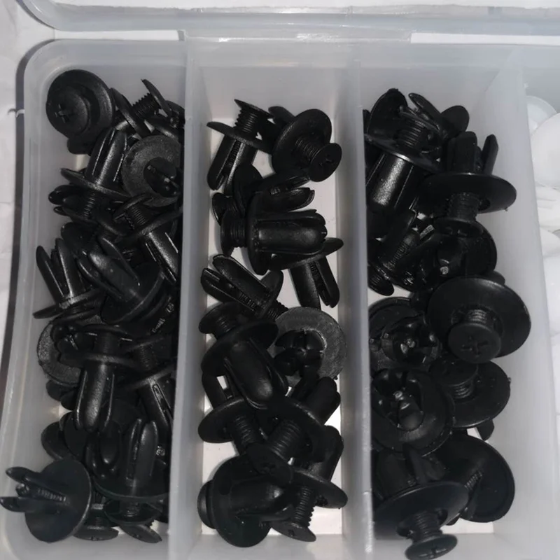

150pcs Auto Fastener Clip Car Body Fender Push Retainer Pin Rivet Bumper Door Trim Panel Retainer Fastener Kit Car Accessories