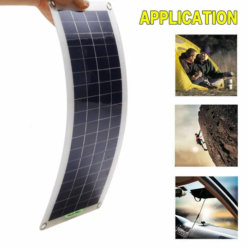 220V Solar Power System 30W Panel Battery Charger 220W Inverter USB Kit Complete 60A Controller Home Grid Camping | Обустройство дома