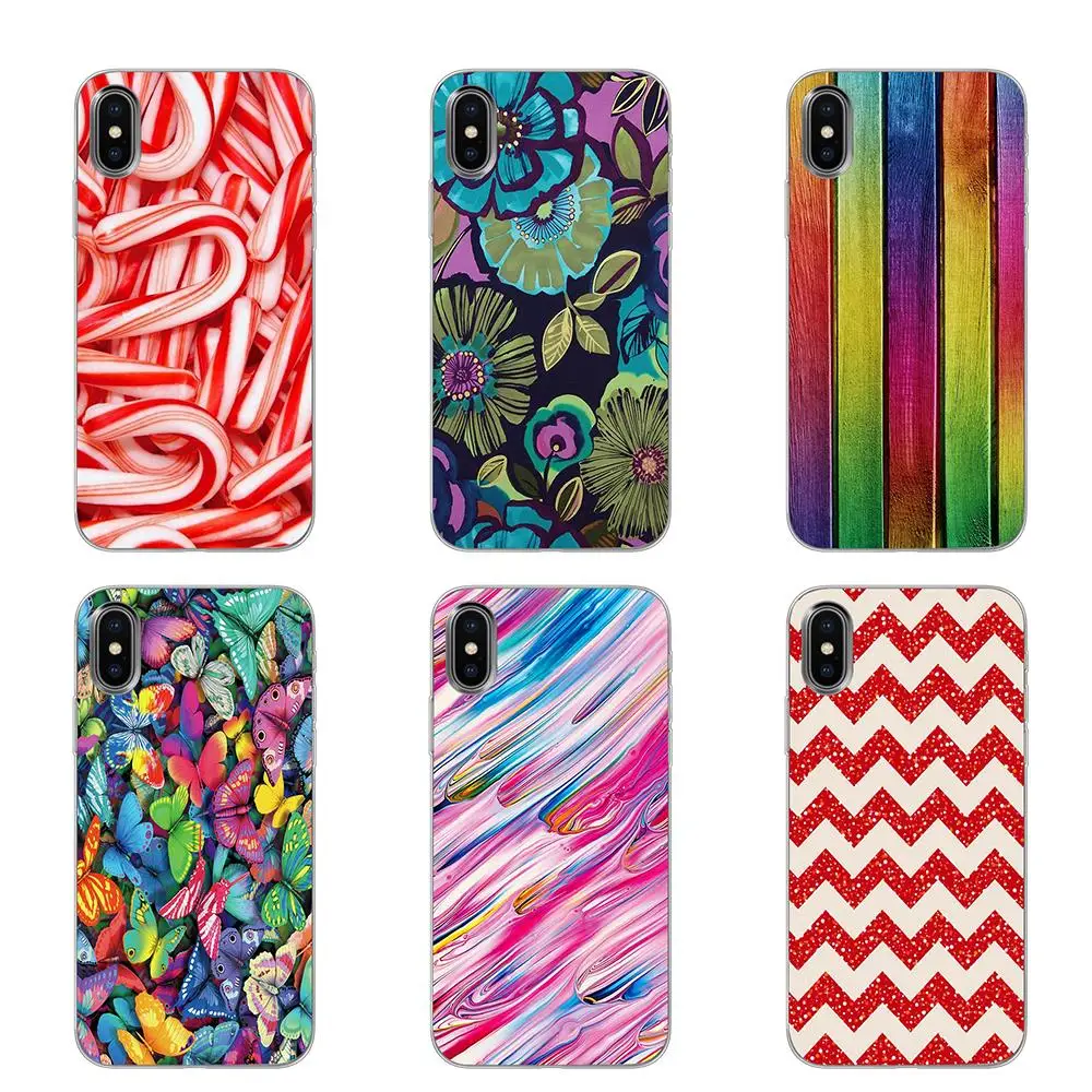 Красные синие полосы Специальные горячие продажи чехлы для iPhone 5 5S SE 6 6s 7 8 Plus X XS Max