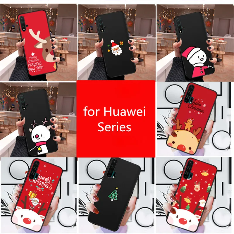 Счастливого Рождества чехол для huawei honor 20 P30 P20 Pro P10 Plus 8 9 8x max mate 30 x Lite nova 5t
