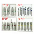 10 шт.корт. 1,6 мм хвостовик зубные алмазные сверла FG Dia-Burs для высокоскоростных наконечников burs стоматологические сверла